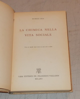 Michele Giua, La Chimica Nella Vita Sociale, 1956