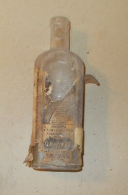 Medicina, Cardiologia, Farmacia: Antica Bottiglia Farmaceutica Marinoni, Savona