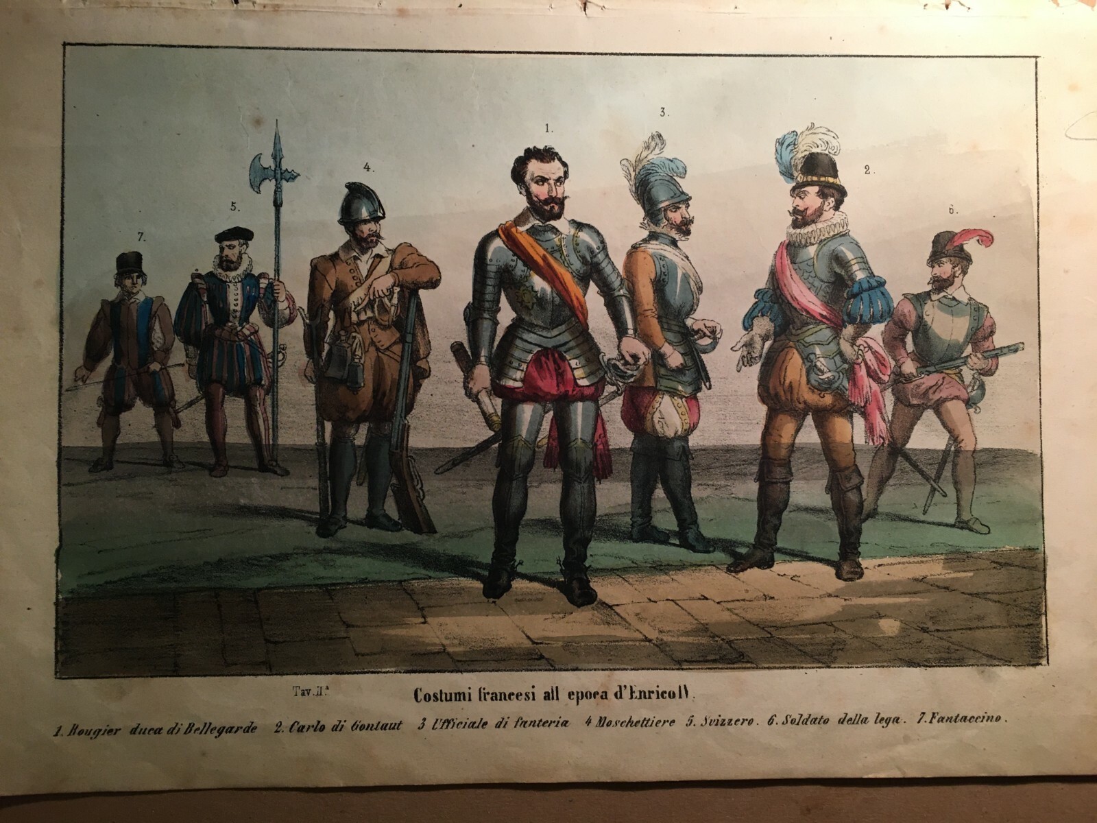 Militaria: Costumi Francesi Dell'Epoca Di Enrico IV (Bellegarde, Soldato Della Lega)