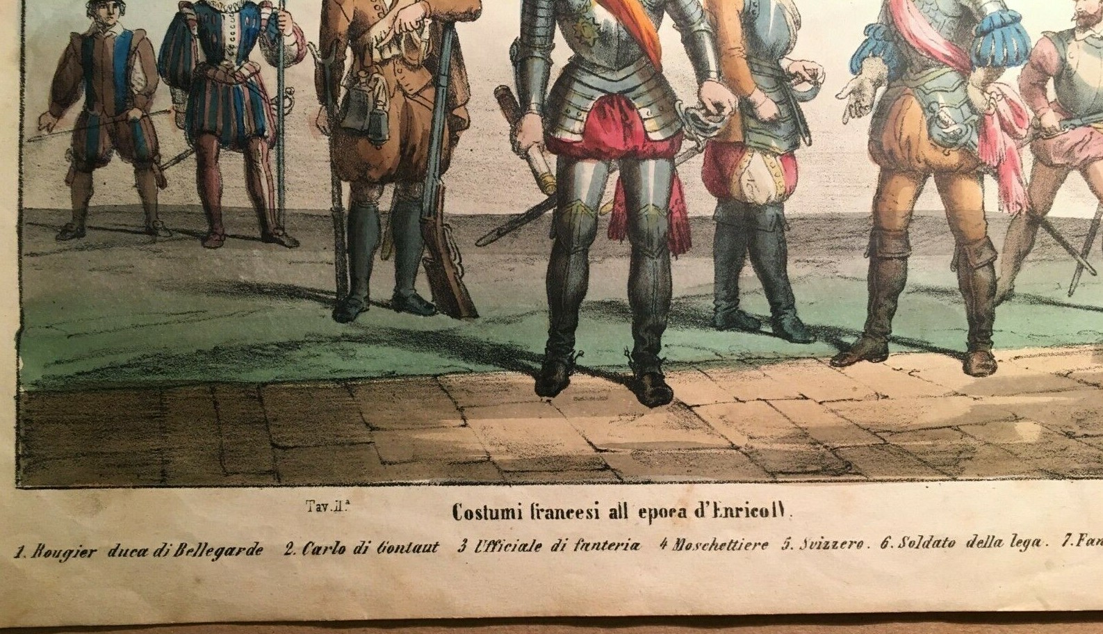Militaria: Costumi Francesi Dell'Epoca Di Enrico IV (Bellegarde, Soldato Della Lega)