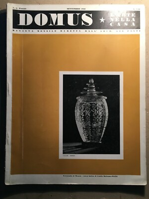 Modernariato, Arredamento E Design: Giò Ponti, Vetri E Ceramiche, Monza, Domus, Settembre 1930