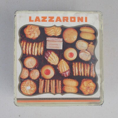 Pasticceria Dolciaria Biscotti: Scatola Pubblicitaria Saronno Lazzaroni Inusuale