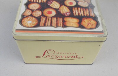 Pasticceria Dolciaria Biscotti: Scatola Pubblicitaria Saronno Lazzaroni Inusuale