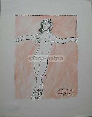 Giacomo Manzù, L'Alfabeto: Lettera T. Grafica d'Arte Per Bolaffiarte