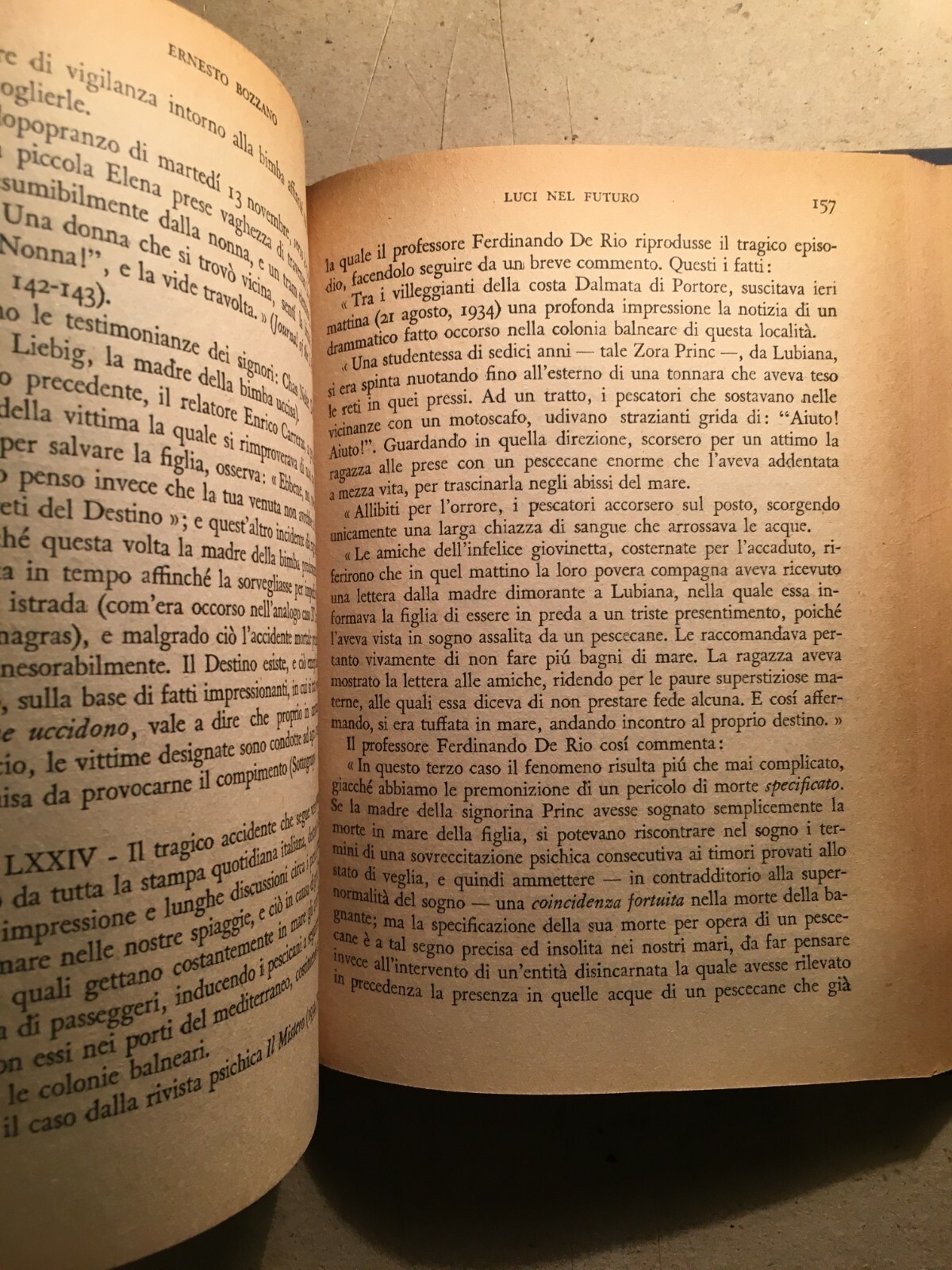 Medicina, Esoterismo E Fenomeni Premonitori. Bozzano, 1947