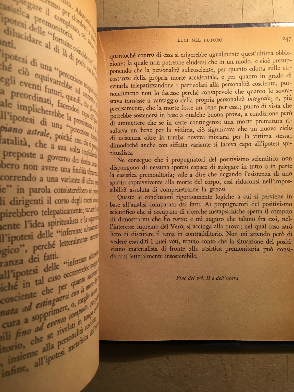 Medicina, Esoterismo E Fenomeni Premonitori. Bozzano, 1947