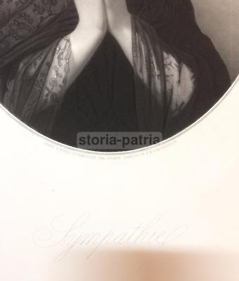 Sympathie. Ritratto Allegorico, Incisione Di Jouanin E Toulmouche