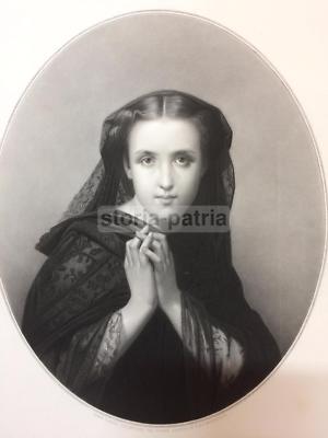 Sympathie. Ritratto Allegorico, Incisione Di Jouanin E Toulmouche