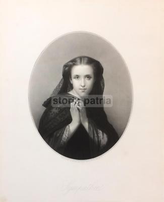 Sympathie. Ritratto Allegorico, Incisione Di Jouanin E Toulmouche