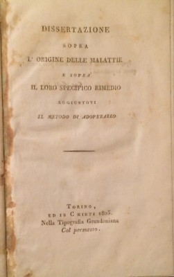 Medicina E Farmacia: Dissertazione Sopra L'Origine Delle Malattie E Rimedio Purgante, 1825