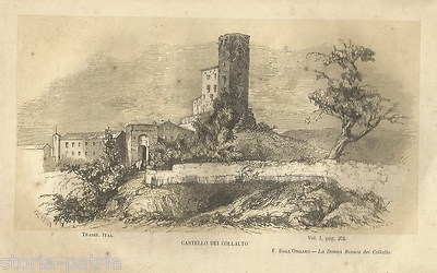 Veneto, Collalto: Antica Veduta Paesaggistica Con Castello