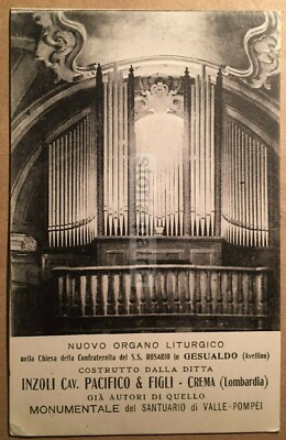 Musica: Antico Organo Liturgico, Ditta Inzoli, Crema, Irpinia, Gesualdo, Pompei