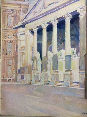 Piemonte, Torino, Architettura: Prospetto Della Chiesa Di San Filippo, Artista Felice Vellan
