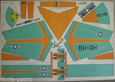 Aviazione, Aerei, Aeronautica: Costruzione Di Aeroplano Da Ritagliare Americano