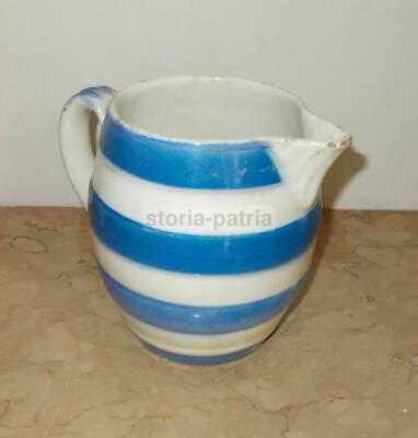 Cucina Antica, Ceramica Popolare, Vedova Besio, Caraffa Bianco Blu, Araldica