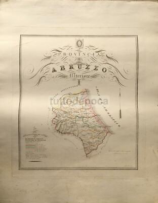 Abruzzo Antica Cartografia: Teramo, Vomano, Nereto, Bisento, Penne, Catignano, Pescara