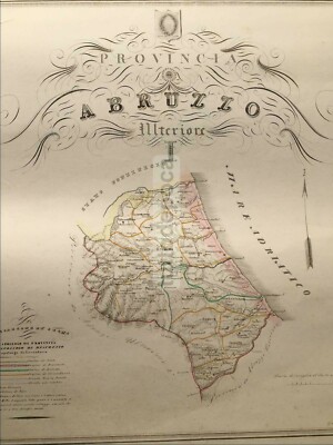 Abruzzo Antica Cartografia: Teramo, Vomano, Nereto, Bisento, Penne, Catignano, Pescara