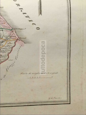 Abruzzo Antica Cartografia: Teramo, Vomano, Nereto, Bisento, Penne, Catignano, Pescara