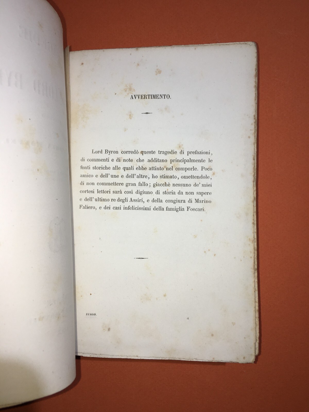 Giorgio Byron, Tragedie: Sardanapalo, Faliero, Foscari   Le Monnier, 1862