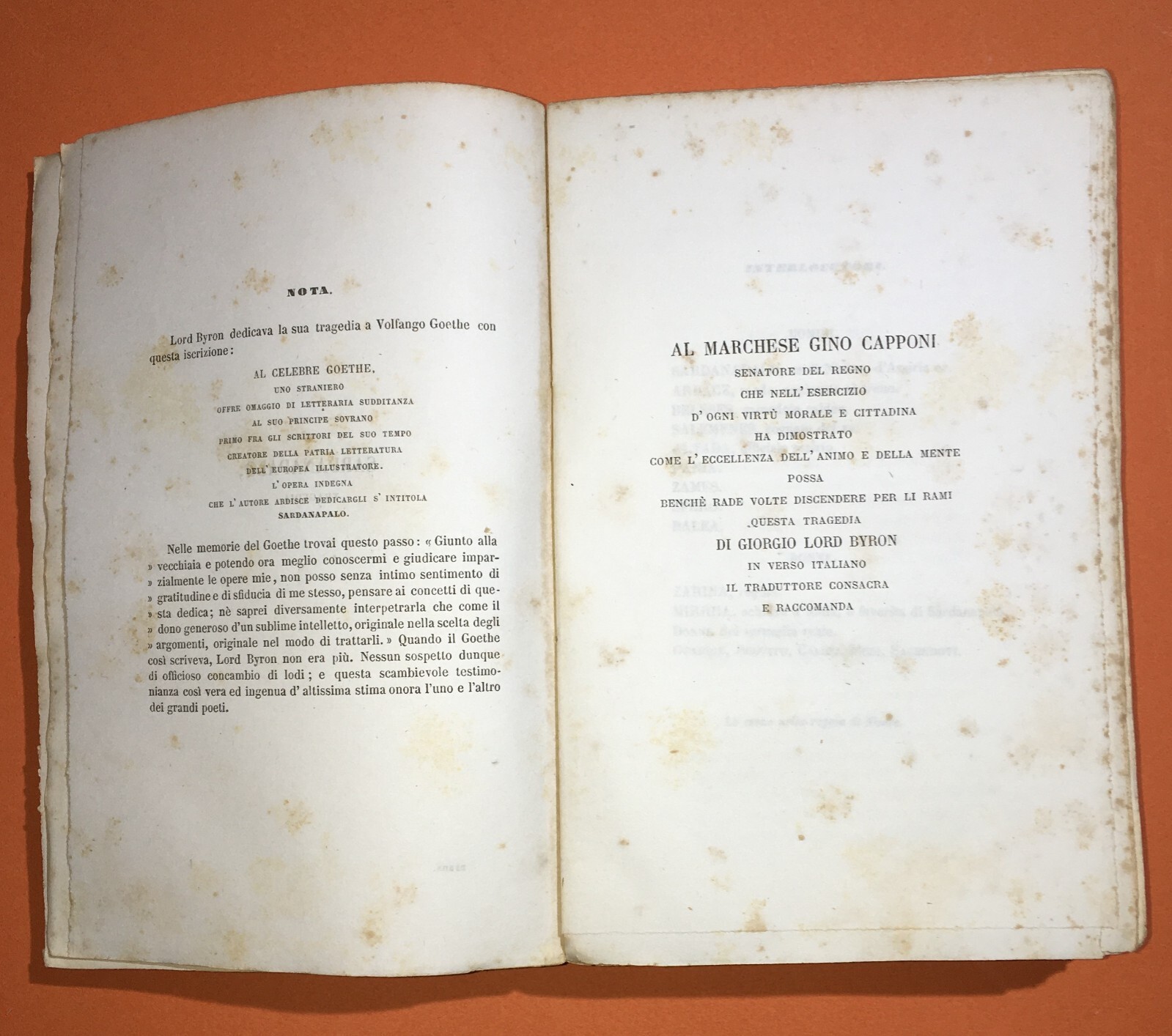 Giorgio Byron, Tragedie: Sardanapalo, Faliero, Foscari   Le Monnier, 1862