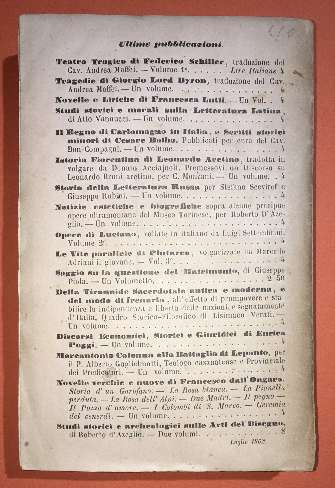 Giorgio Byron, Tragedie: Sardanapalo, Faliero, Foscari   Le Monnier, 1862