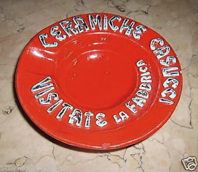 Toscana, Siena, Chianciano, Casucci. Posacenere In Ceramica Pubblicitaria