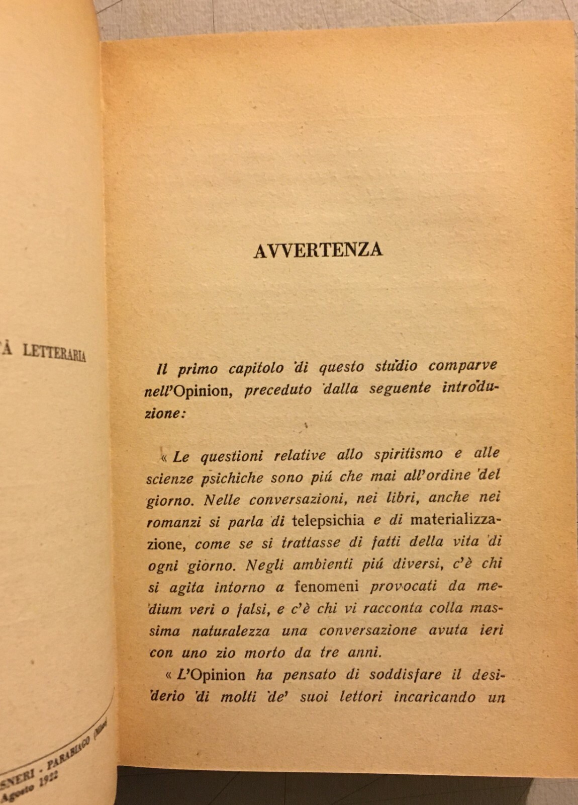 La Metapsichica E Il Divenire: Parapsicologia, Paranormale, Confucio, Ipnosi, Mastio