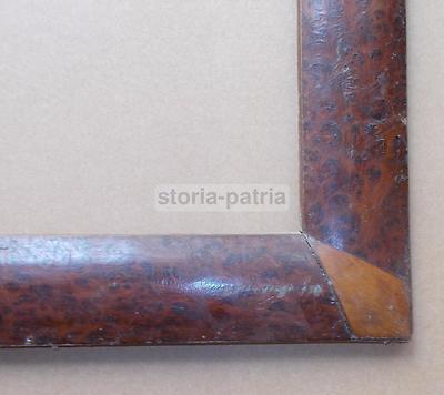 Cornice d'Epoca In Stile Art Déco Impiallacciata In Radica E Betulla