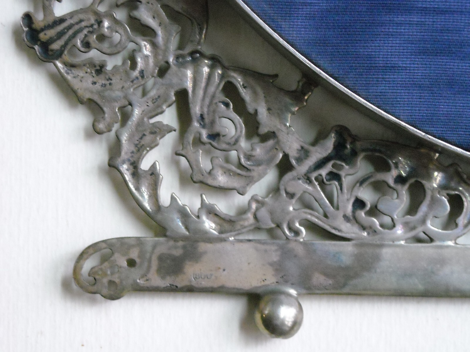 Cornice d'Epoca In Argento 800 Con Motivi Neoclassici