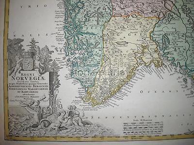 Antichissima Mappa Geografica Della Norvegia