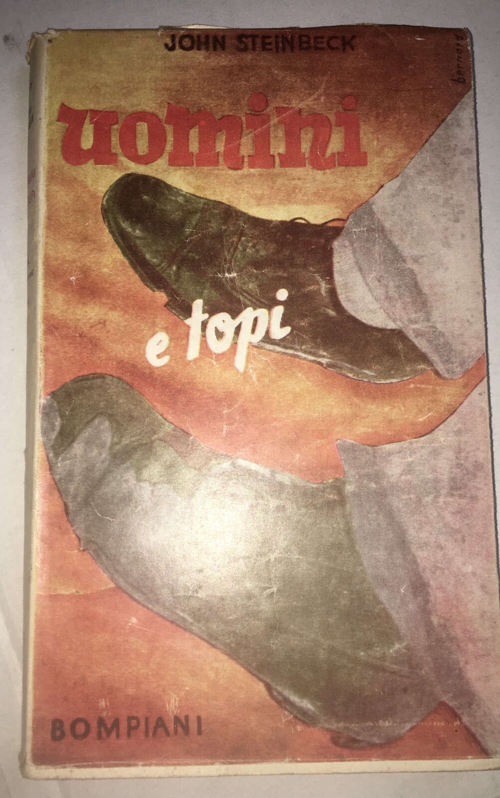 Steinbeck   Uomini E Topi   Edizione 1945   Copertine Di Vellani Marchi E Bernard