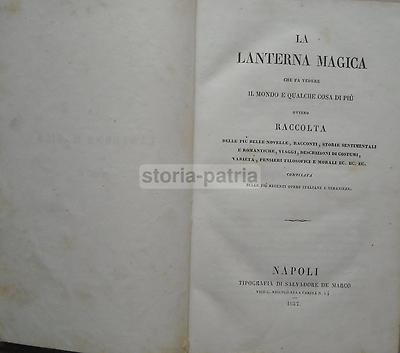 La Lanterna Magica: Napoli, Puglia, Brigantaggio, Pulcinella, Gaetano Costa, 1837