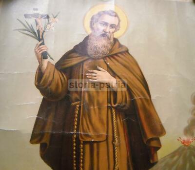 Campania, Napoli, Vesuvio, Arte, Devozione Popolare, Medicina. Antica Stampa Di San Ciro
