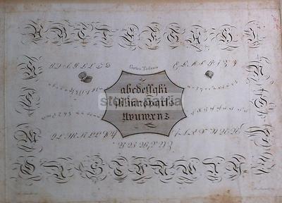 Scrittura Calligrafia, Incisore Lanzuoli, Scritte Di Schuoller, Gotico Tedesco
