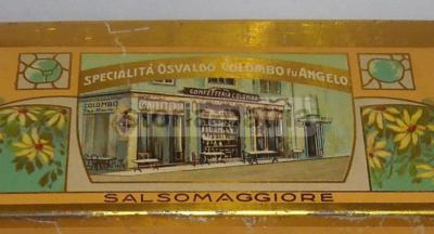 Scatola Di Latta Pubblicitaria Colombo Salsomaggiore Terme