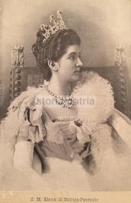 Casa Savoia. Elena Savoia Petrović (Montenegro), Ritratto Fotografico Decorativo