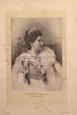 Casa Savoia. Elena Savoia Petrović (Montenegro), Ritratto Fotografico Decorativo