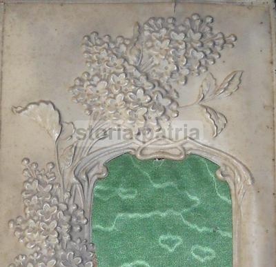Antica Cornice Con Decorazione Floreale Di Gusto Liberty