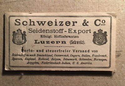 Svizzera, Lucerna, Schweizer Seidenstoff Export: Campionario Di Tessuti E Catalogo Sartoria