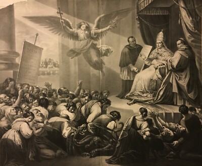Papato, Risorgimento, Pio IX, Il 16 Luglio 1846: Antica Stampa Di Ulacacci E Maggiolo