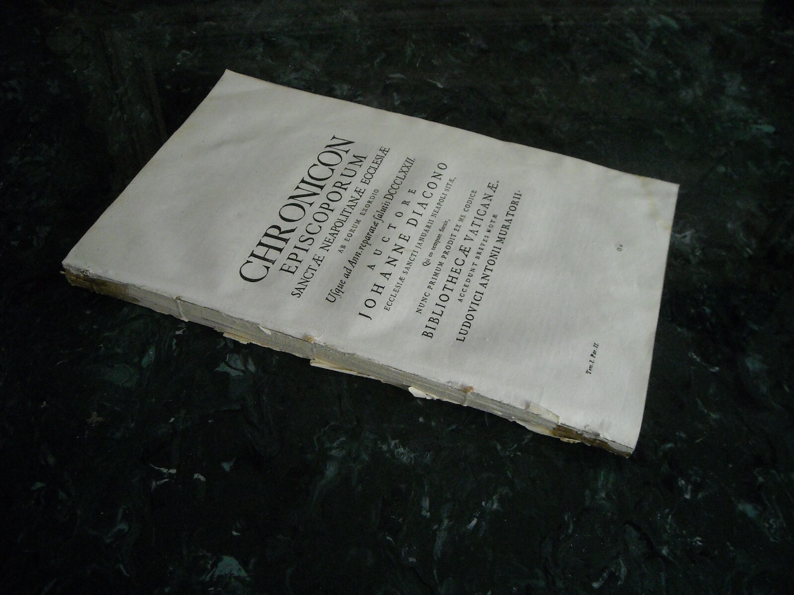 Napoli: Cronaca Dei Vescovi Napoletani Di Giovanni Diacono Edizione Muratori (1723)