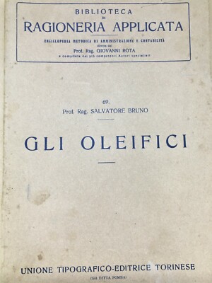 Gli Oleifici. Salvatore Bruno, 1925
