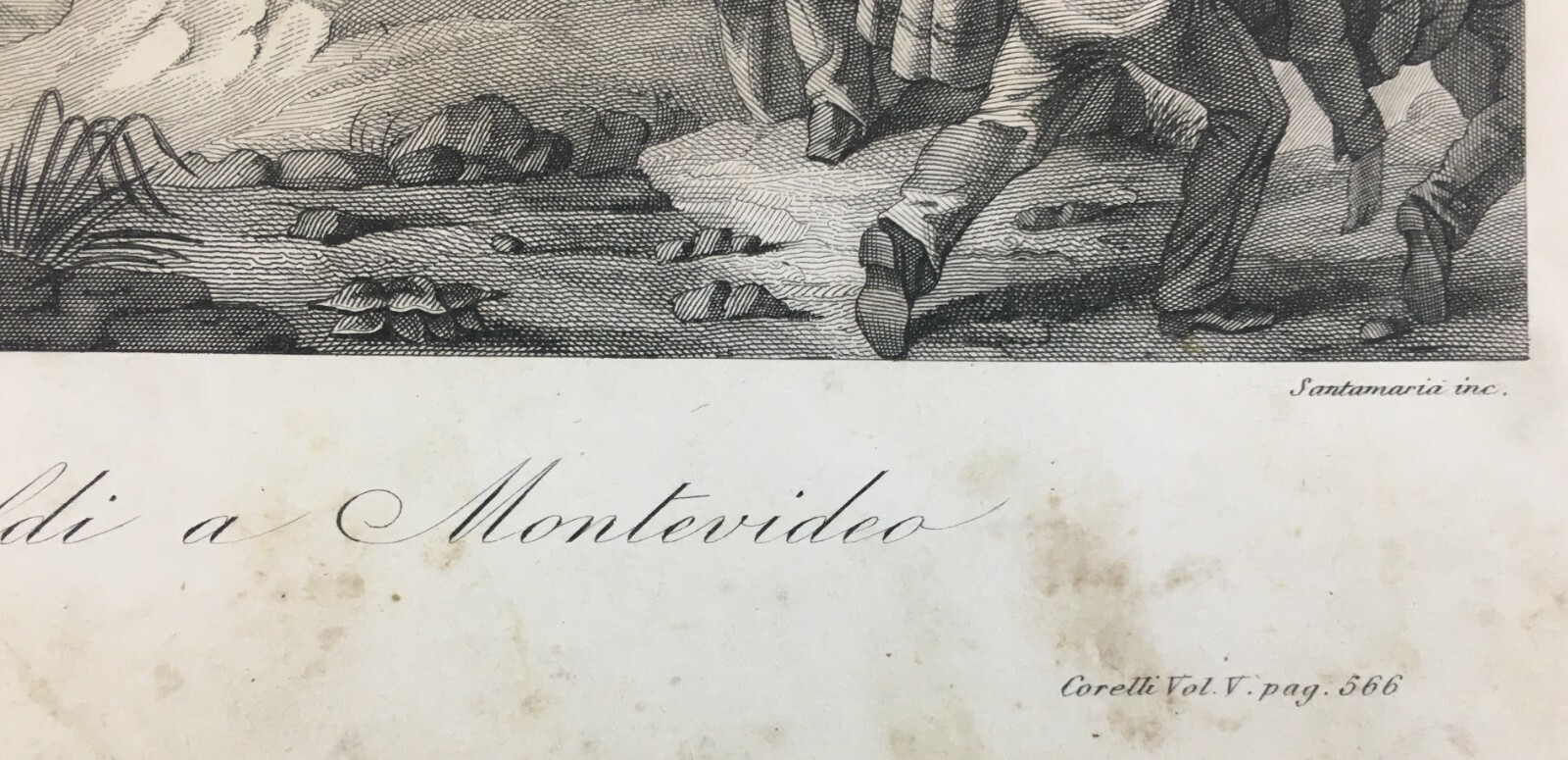 Risorgimento: Garibaldi A Montevideo. Veduta Animata, Militaria E Battaglia Navale