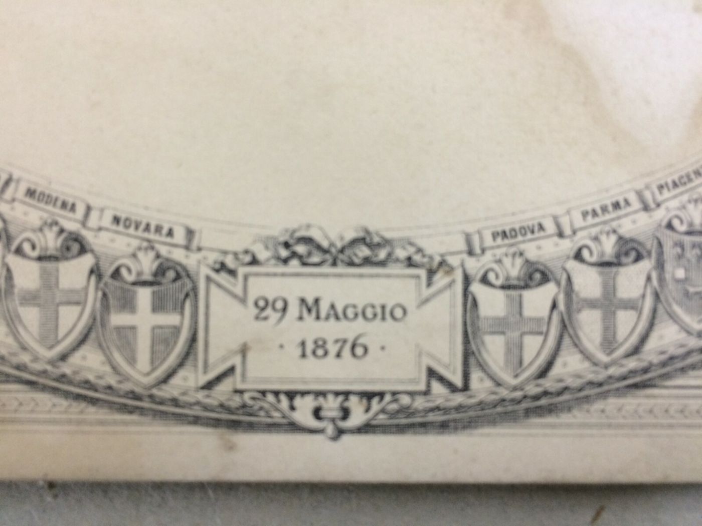 Araldica: Stemmi Pontifici E Regionali Italiani, Risorgimento, Unità d'Italia, 1876