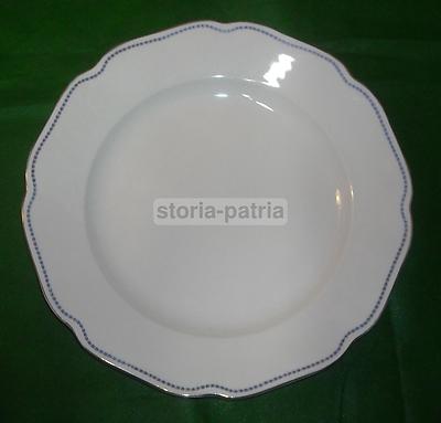 Antico Piatto Vassoio In Porcellana Richard Ginori Con Laminatura Dorata