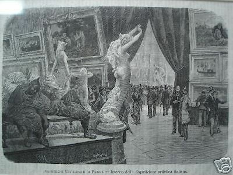 Arte Abruzzo: Quintilio Michetti, Esposizione Universale Di Parigi 1878, Xilografia