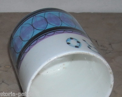 Ceramica Da Collezione: Vasetto Porta Zucchero Decorato   Firmato Cossa