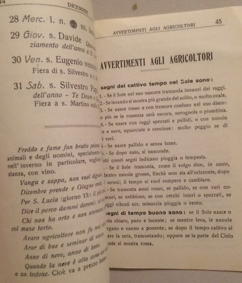 Abruzzo, Lanciano, Almanacco 1932, Calendario Fiere Paesane In Provincia Di Chieti