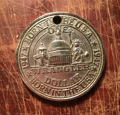 Wrangler Heritage Advertising Medal, America, United States, Novelty Dollar