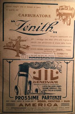 Agraria: Trattrice Pavesi Tolotti Milano, Carburatore Zenith E Navigazione